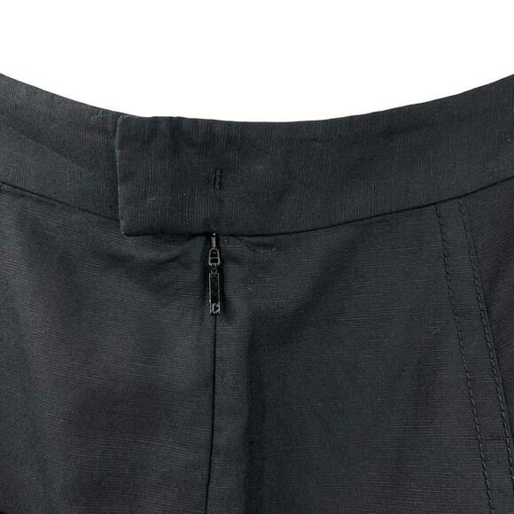 Closed Lillies Linen Blend Midi Skiet Sz S Black - Picture 6 of 8